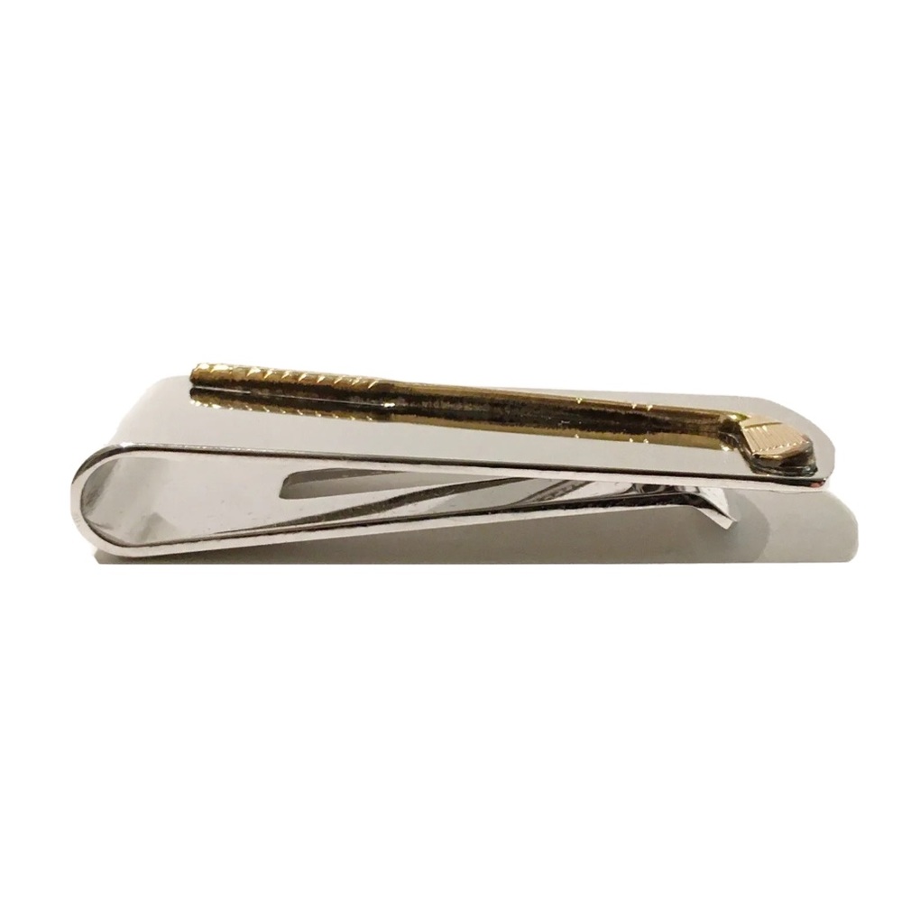 Dolan Bullock DB Sterling Silver Golf Club Money Clip Gold Colour Fathers Day - Picture 5 of 7